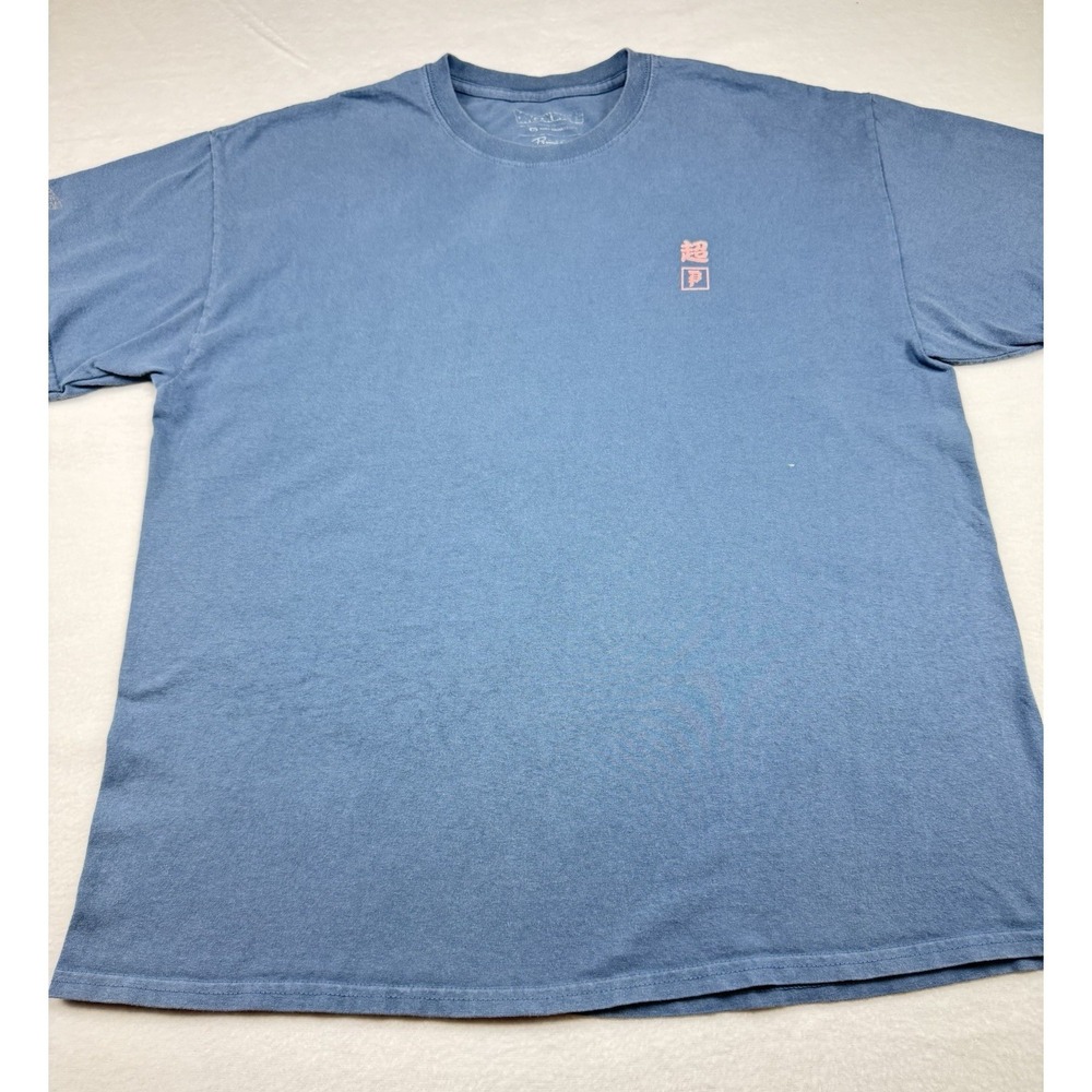 Primitive Dragon Ball Super Majin Buu Graphic T Shirt Mens‎ L Blue Anime